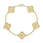 【Valleron Jewelry】CLOVER 5 MOTIFS BRONZING BRACELET