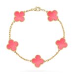 【Valleron Jewelry】CLOVER 5 PINK MOP BRACELET