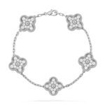 【Valleron Jewelry】CLOVER 5 MOTIFS  DIAMOND BRACELET SILVER