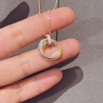【Valerone Jewelry】TRINITY NECKLACE GOLD  DIAMONDS - Image 6