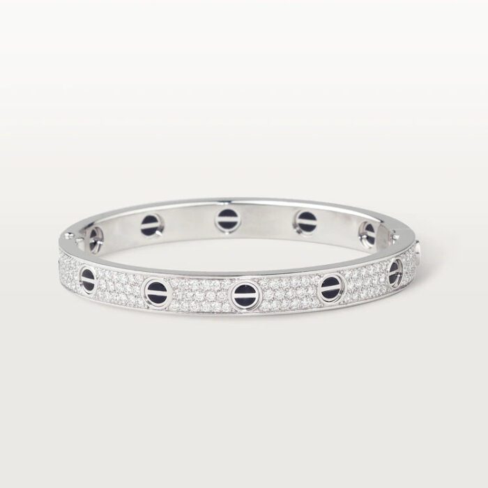 【Valeron Jewelry】LOVE BRACELET 6.1MM DIAMOND-PAVED CERAMIC - Image 2
