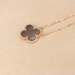 【Valleron Jewelry】CLOVER 15MM  GRAY MOTHER OF PEARL NECKLACE - Image 5