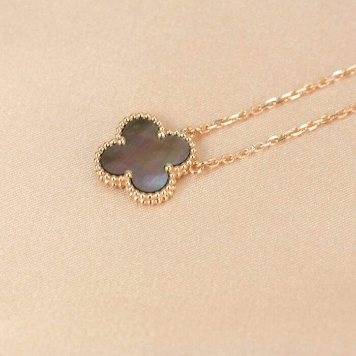 【Valleron Jewelry】CLOVER 15MM  GRAY MOTHER OF PEARL NECKLACE - Image 5