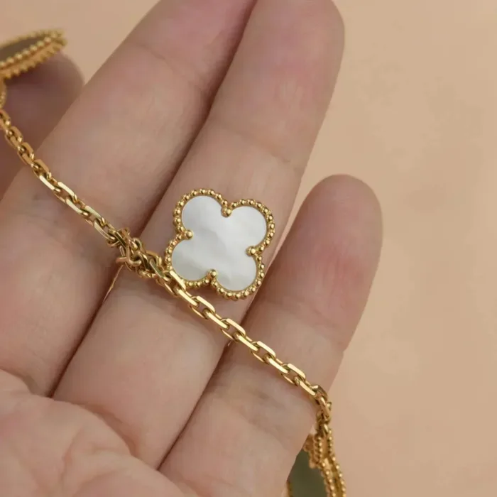 【Valeron Jewelry】LUCKY SPRING 5 MOTIF GOLD BRACELET - Image 11