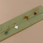 【Valeron Jewelry】LUCKY SPRING 5 MOTIF GOLD BRACELET - Image 12