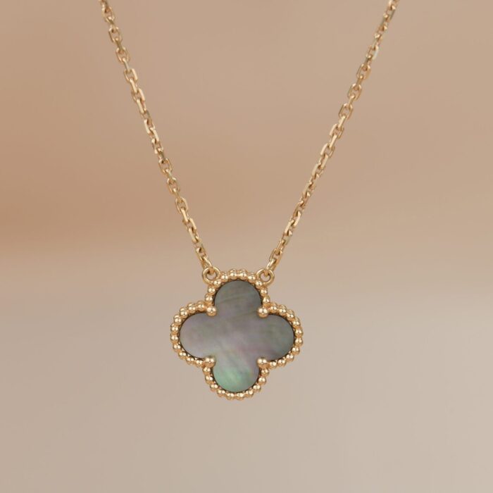 【Valleron Jewelry】CLOVER 15MM  GRAY MOTHER OF PEARL NECKLACE - Image 7
