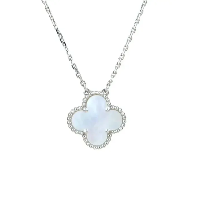 【Valleron Jewelry】CLOVER  15MM WHITE MOTHER-OF-PEARL SILVER - Image 2