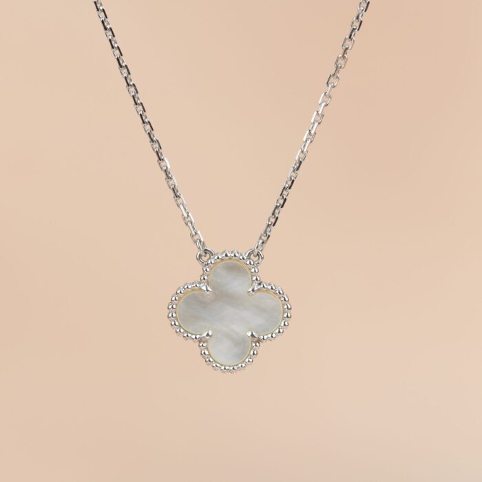 【Valleron Jewelry】CLOVER  15MM WHITE MOTHER-OF-PEARL SILVER - Image 6