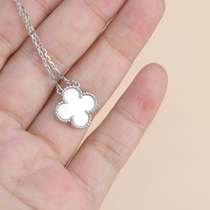 【Valleron Jewelry】CLOVER  15MM WHITE MOTHER-OF-PEARL SILVER - Image 4