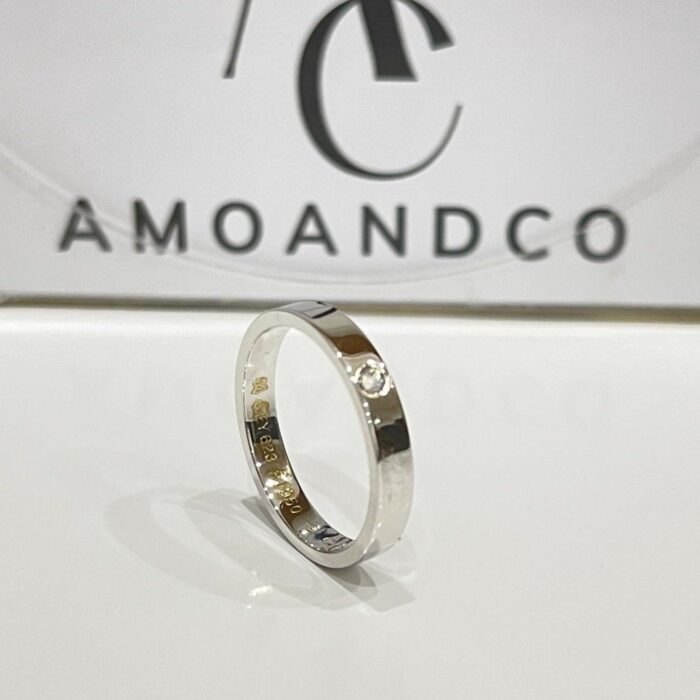 【Valeron Jewelry】LOVE RING 4MM 1 DIAMOND - Image 3