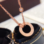【Valleron Jewelry】LOVE NECKLACE 16MM 2 DIAMONDS