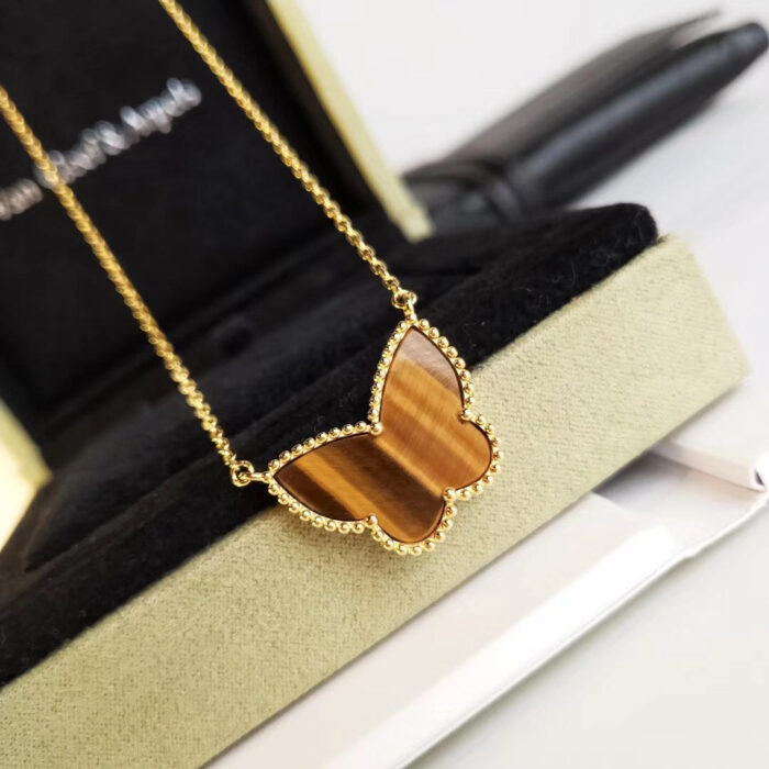 【Valleron Jewelry】TIGER__ EYE BUTTERFLY NECKLACE - Image 2