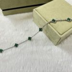 【Valeron Jewelry】CLOVER 6 MOTIF MALACHITE BRACELET