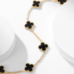 【Valleron Jewelry】CLOVER 10 MOTIFS ONYX NECKLACE - Image 4