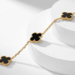 【Valleron Jewelry】CLOVER 10 MOTIFS ONYX NECKLACE - Image 7