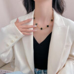 【Valleron Jewelry】CLOVER 10 MOTIFS ONYX NECKLACE - Image 9