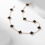 【Valleron Jewelry】CLOVER 10 MOTIFS ONYX NECKLACE - Image 10