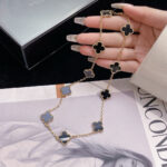 【Valleron Jewelry】CLOVER 10 MOTIFS ONYX NECKLACE - Image 13