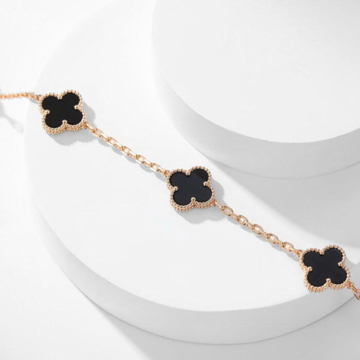 【Valleron Jewelry】CLOVER 10 MOTIFS ONYX NECKLACE - Image 15