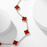 【Valleron Jewelry】CLOVER 10 MOTIFS CARNELIAN NECKLACE - Image 14