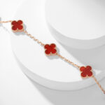 【Valleron Jewelry】CLOVER 10 MOTIFS CARNELIAN NECKLACE - Image 16