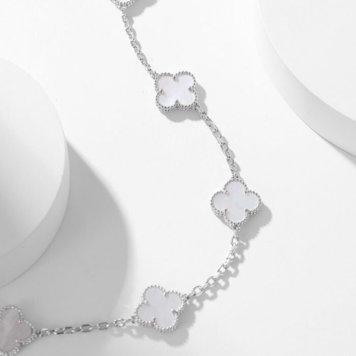 【Valleron Jewelry】CLOVER 10 MOTIFS WHITE MOTHER OF PEARL NECKLACE - Image 14