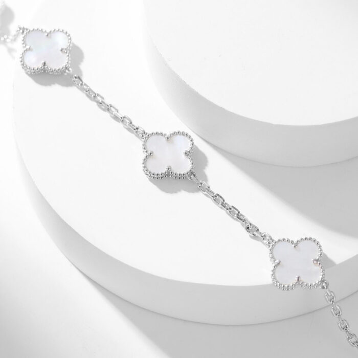 【Valleron Jewelry】CLOVER 10 MOTIFS WHITE MOTHER OF PEARL NECKLACE - Image 15