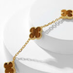 【Valleron Jewelry】CLOVER 10 MOTIFS TIGER EYE NECKLACE - Image 8