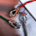 【Valeron Jewelry】FORC LARGE HORSESHOE  COLORED DIAMOND BRACELET SILVER - Image 17