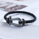 【Valeron Jewelry】FORCE LARGE SERIES HORSESHOE BLACK SAMURAI BRACELET - Image 2