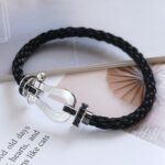 【Valleron Jewelry】FORCE LARGE HORSESHOE BLACK DIAMOND BRACELET SILVER - Image 16