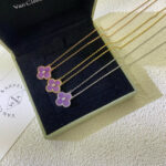 【Valleron Jewelry】CLOVER 15MM DIAMOND  PURPLE VIOLET NECKLACE - Image 6