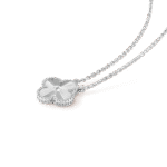 【Valleron Jewelry】CLOVER 15MM LASER NECKLACE SILVER - Image 2