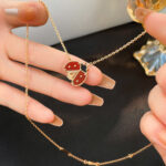 【Valleron Jewelry】LUCKY  CARNELIANS LADYBUG NECKLACE - Image 8