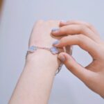 【Valleron Jewelry】CLOVER  5 MOTIF PURPLE CHALCEDONY BRACELET SILVER - Image 6