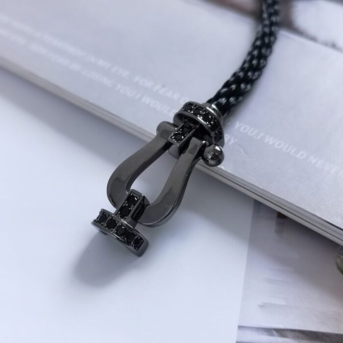 【Valeron Jewelry】FORCE LARGE SERIES HORSESHOE BLACK SAMURAI BRACELET - Image 3