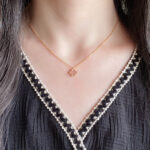 【Valleron Jewelry】CLOVER 15MM PINK MOTHER-OF-PEARL SINGLE FLOWER NECKLACE - Image 5