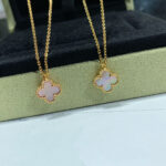 【Valleron Jewelry】CLOVER 15MM PINK MOTHER-OF-PEARL SINGLE FLOWER NECKLACE - Image 4