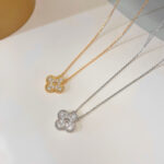 【Valleron Jewelry】CLOVER 15MM DIAMOND SINGLE FLOWER NECKLACE - Image 2