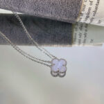 【Valleron Jewelry】CLOVER 15MM BLUE CHALCEDONY NECKLACE SILVER - Image 8
