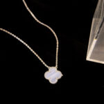 【Valleron Jewelry】CLOVER 15MM BLUE CHALCEDONY NECKLACE SILVER - Image 9