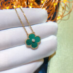 【Valleron Jewelry】CLOVER 15MM DIAMOND TURQUOISE NECKLACE - Image 4