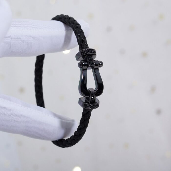 【Valeron Jewelry】FORCE LARGE SERIES HORSESHOE BLACK SAMURAI BRACELET - Image 5