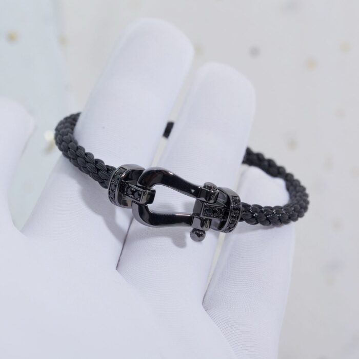 【Valeron Jewelry】FORCE LARGE SERIES HORSESHOE BLACK SAMURAI BRACELET - Image 6