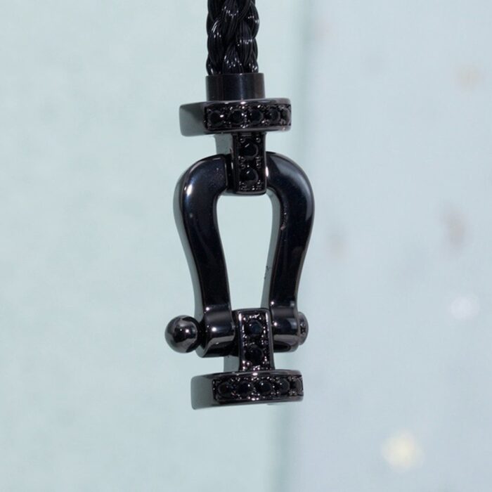 【Valeron Jewelry】FORCE LARGE SERIES HORSESHOE BLACK SAMURAI BRACELET - Image 9