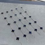 【Valleron Jewelry】CLOVER 5 MOTIF PIETERSITE SILVER BRACELET - Image 12