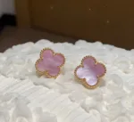 【Valeron Jewelry】Clover Mini Pink Earrings - Image 2