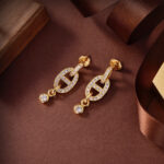 【Valeron Jewelry】HM CHAINE DIAMOND EARRINGS - Image 3