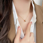 【Valleron Jewelry】BEE MINI PEDANT DIAMOND NECKLACE - Image 6