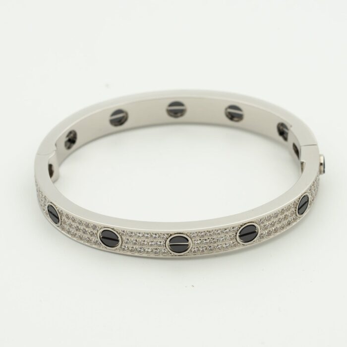 【Valeron Jewelry】LOVE BRACELET 6.1MM DIAMOND-PAVED CERAMIC - Image 3